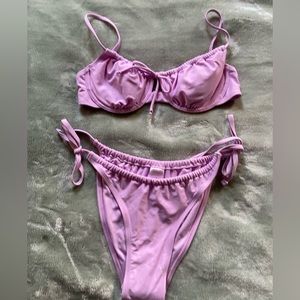 Xhiliration purple bikini